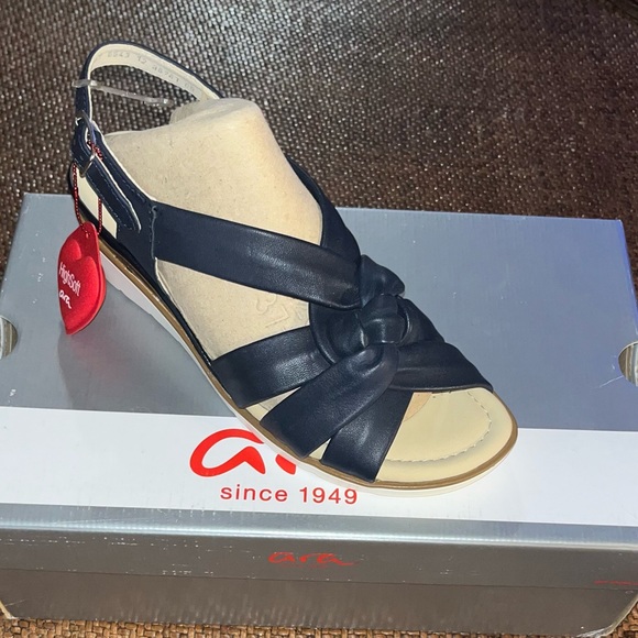 Ara Blue Glove Leather Sandals Women’s Size 6.5 - Picture 3 of 5